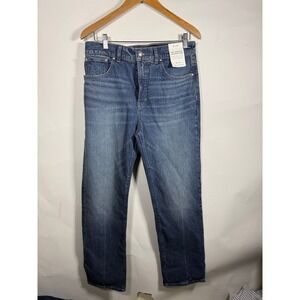 Madewell Longline Straight Jeans Blue Medium Wash High Rise NW251 Mens W29
